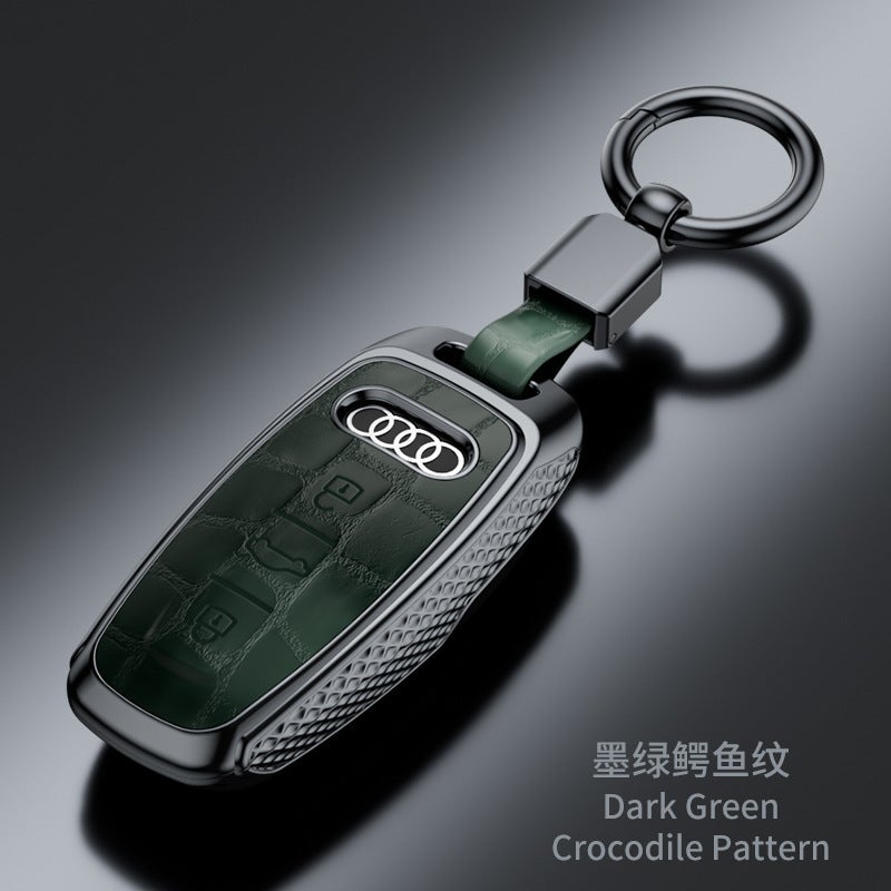 Suitable For Audi'S New A6L Protective Case A4Lq5Lq7/A5/A8/Q7/Q8/A3L Crocodile Pattern Key Case For Men - Image 2